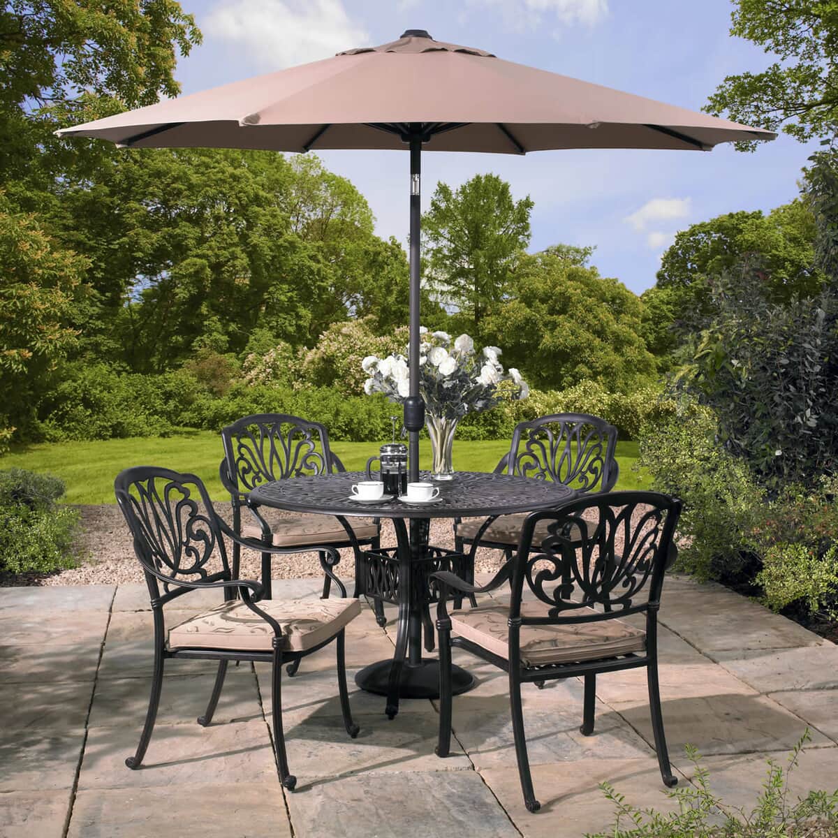 Hartman 1.2m Amalfi Amalfi 4 Seat Set (harset120) - Garden Furniture World