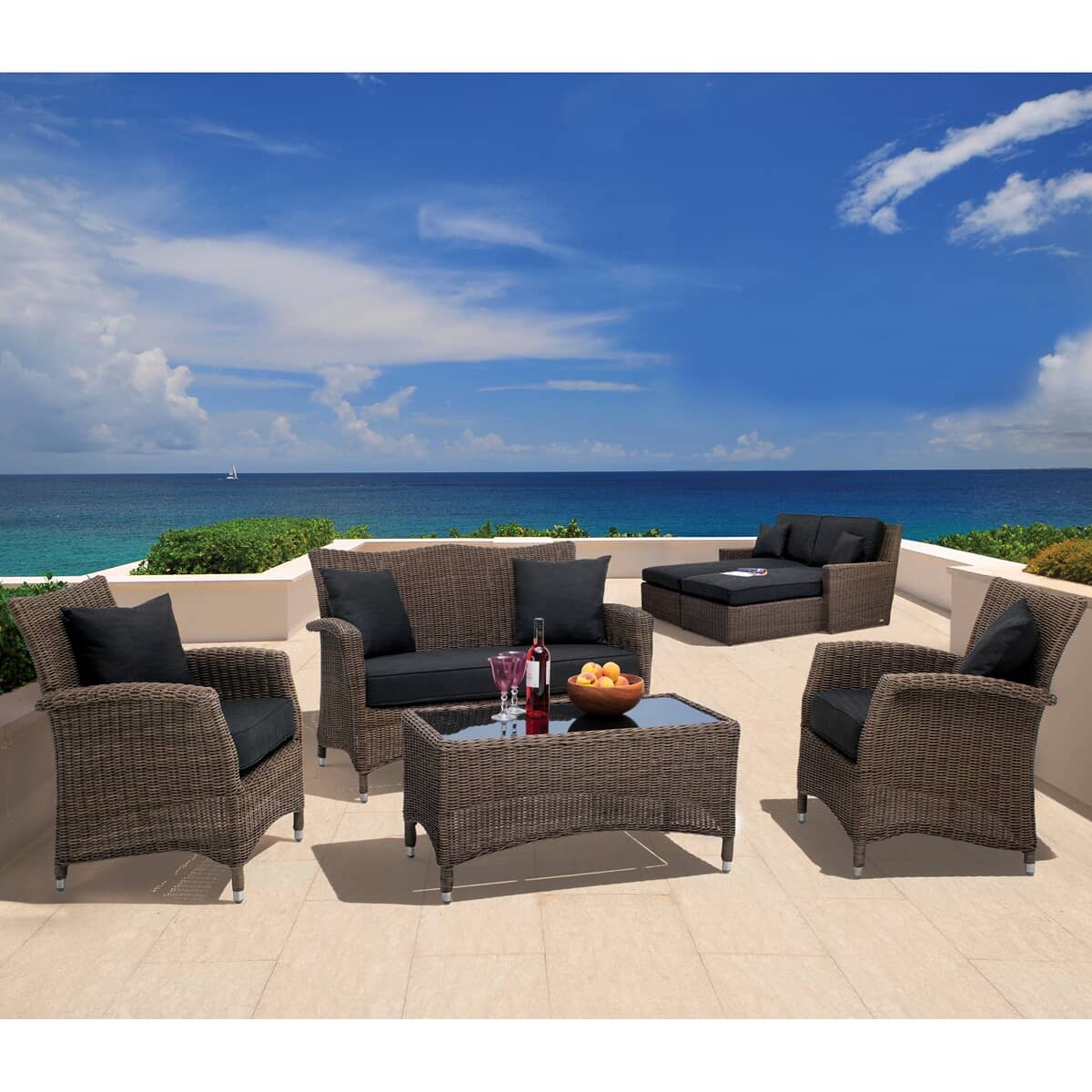 Kettler Lakena Lounge Set Rattan (03044302100C) Garden Furniture World