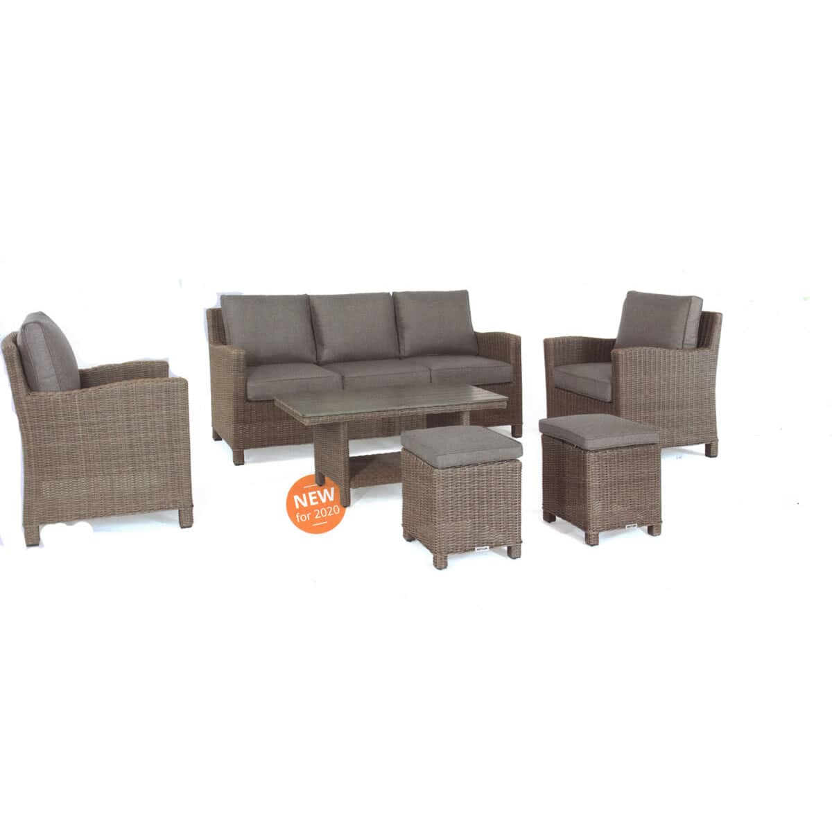 Kettler Palma Casual Dining Sofa With Coffee Table Rattan 