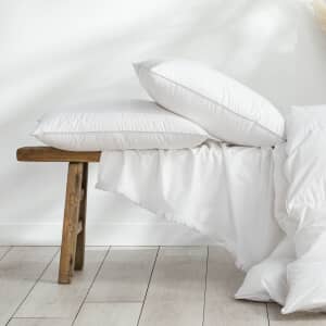 Duck Feather and Down Pillow Pair