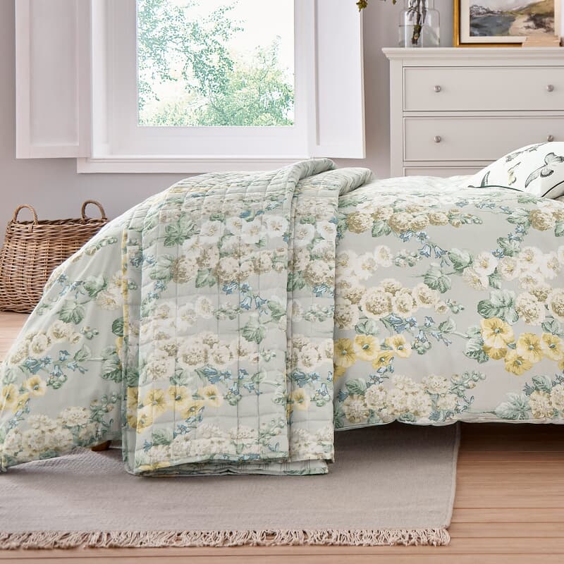 Sanderson Hollyhocks JustLinen