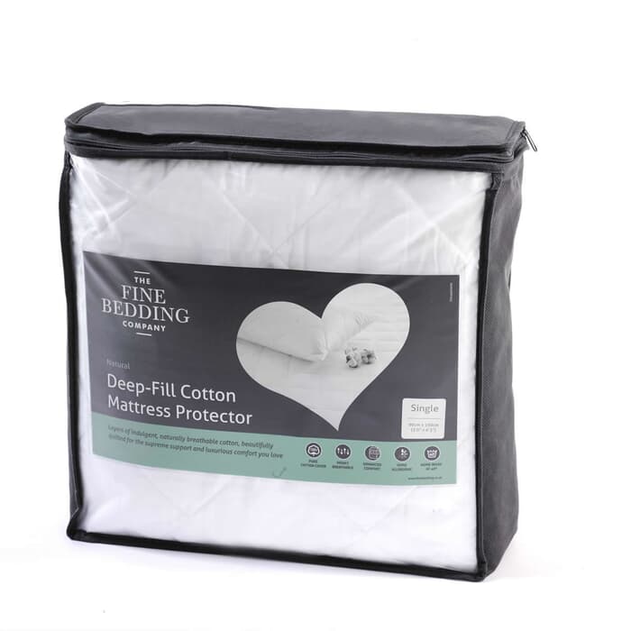 Fine Bedding Co Deep Fill Cotton Protectors large