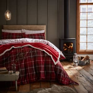 Brushed Tartan Check Red