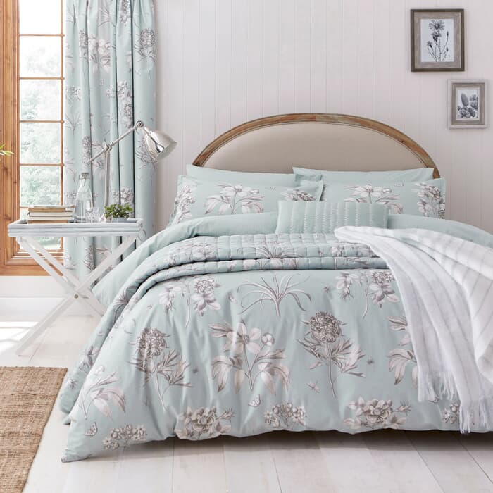 Sanderson Etchings and Roses Duck Egg large