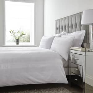 Mayfair White Satin Stripe