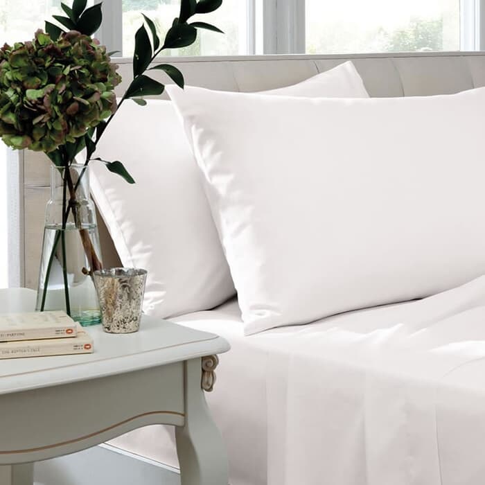 TLC 400 T/C Egyptian Cotton Sateen White large