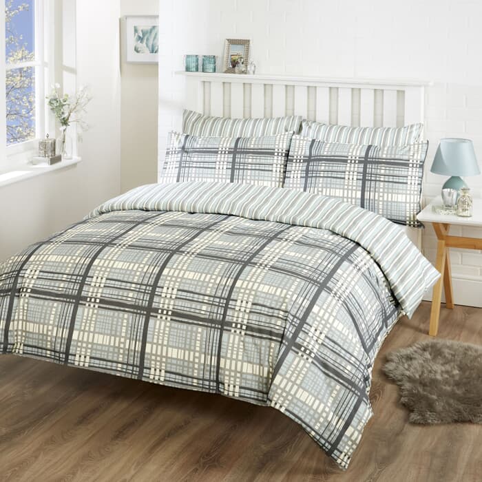 Vantona Emmanuel Check Teal large
