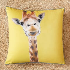 Giraffe Cushion Yellow