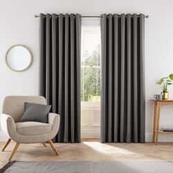 Eden Charcoal Curtains