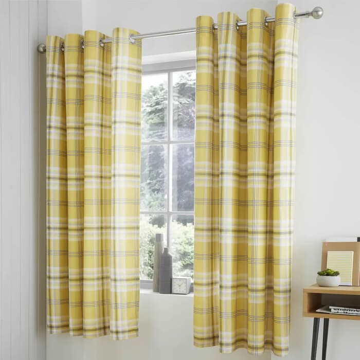 Catherine Lansfield Kelso Check Ochre large