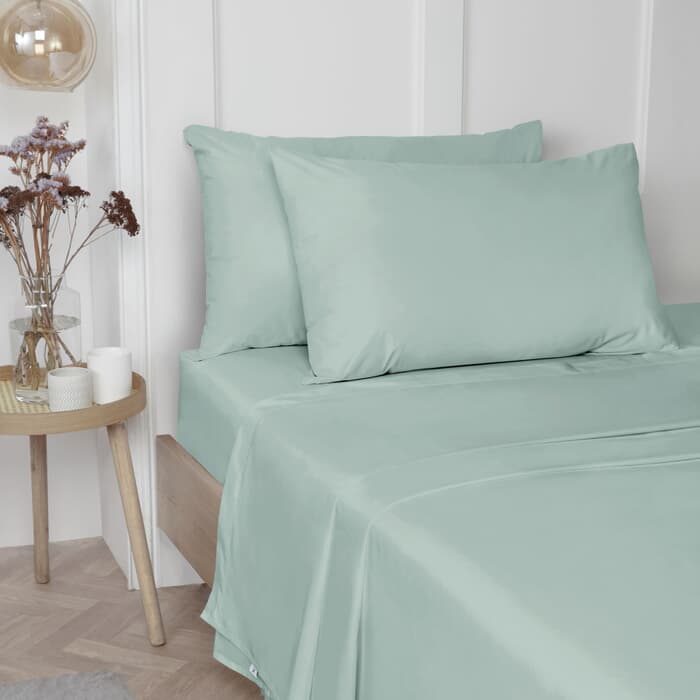 Vantona Plain Dye 180TC Duck Egg large