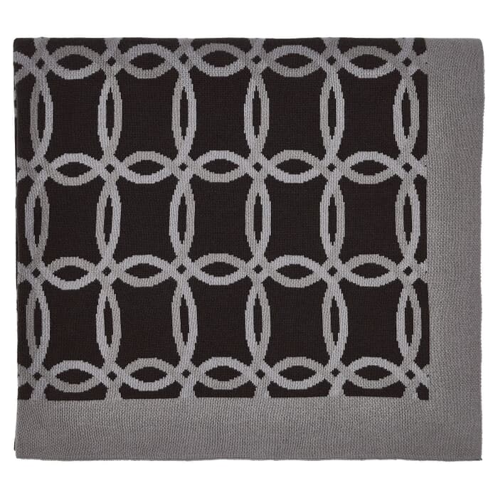 Peacock Blue Hotel Vana Throw Damson large
