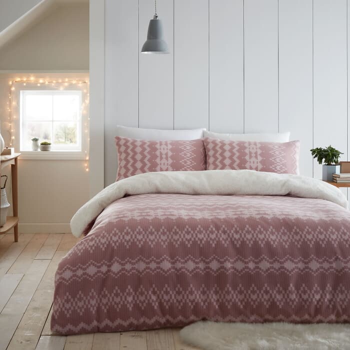 Catherine Lansfield Alpine Fleece Blush large