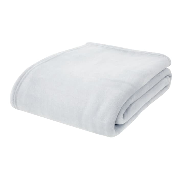 Catherine Lansfield Raschel Velvet Touch Throw Silver large