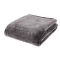 Raschel Velvet Touch Throw Charcoal