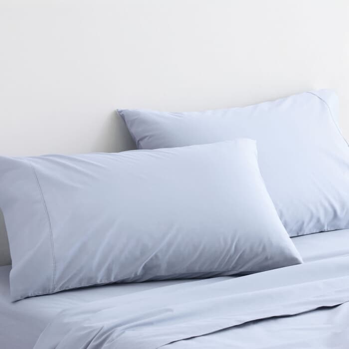 Sheridan Organic Cotton Soft Blue 300 Thread Count  large