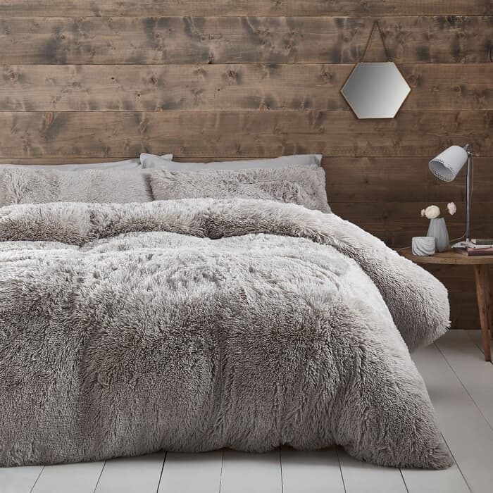 Catherine Lansfield Cuddly Silver large
