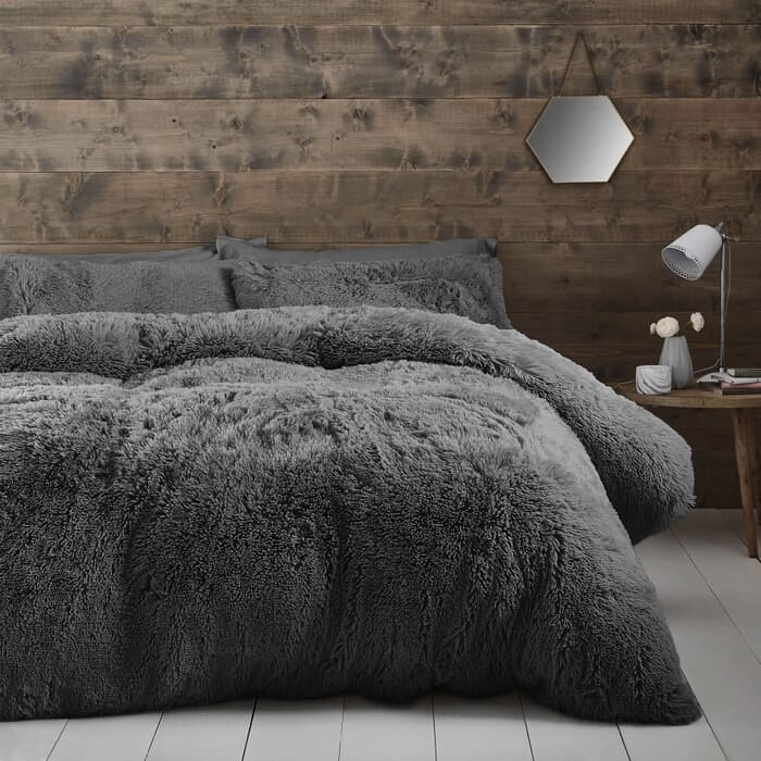 Catherine Lansfield Cuddly Charcoal large