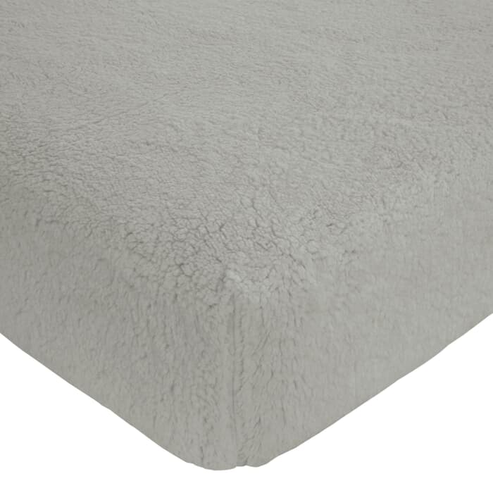 Catherine Lansfield So Soft Sherpa Fleece Sheet Grey large