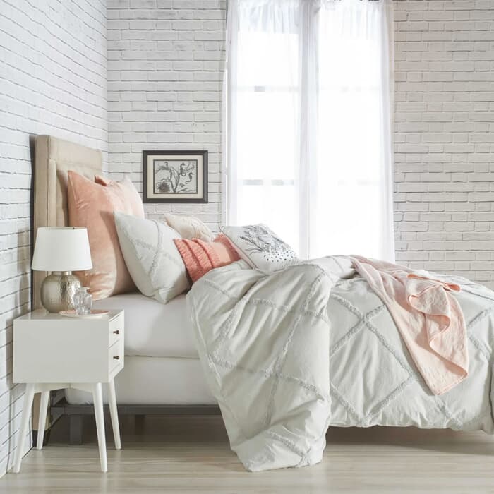 Peri Home Chenille Lattice Grey large
