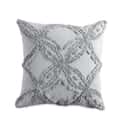 Metallic Chenille Cushion Grey