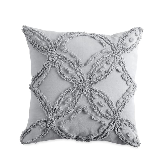 Peri Home Metallic Chenille Cushion Grey large