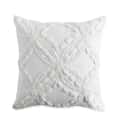 Metallic Chenille Cushion Ivory