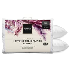 Softened Goose Feather Pillow Pair