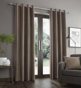 Faux Suede Mink Curtains