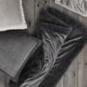 Velvet and Faux Fur Charcoal