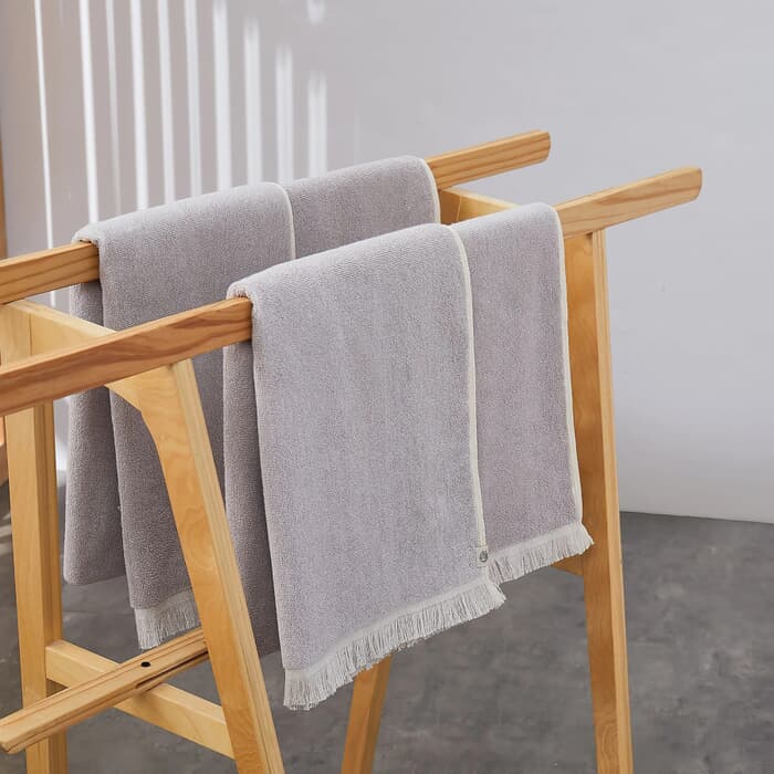 Himeya Melange Towels Glazed Stone large
