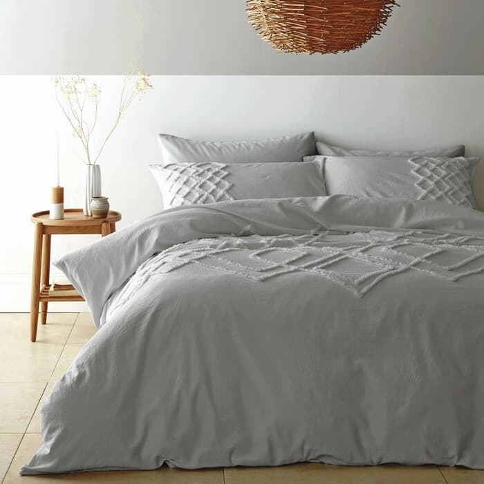 Pineapple Elephant Frayed Cotton Diamond Grey large