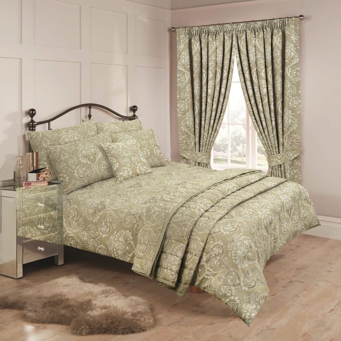Vantona Ornate Damask Jacquard Taupe large