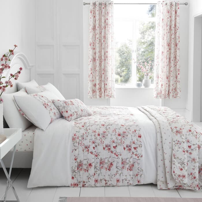 Catherine Lansfield Jasmine Floral White large