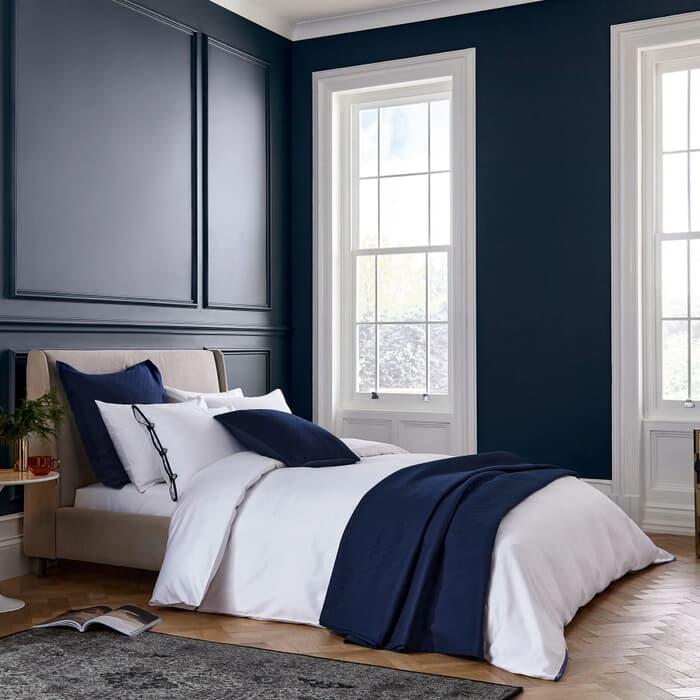 Bedeck Of Belfast Fine Linens Komoro White/Midnight large