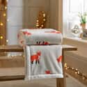 Red Fox Printed Fleece Throw