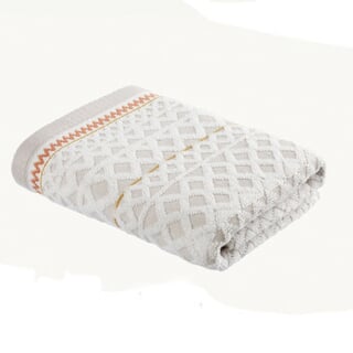 Diamond Jacquard Towels Natural