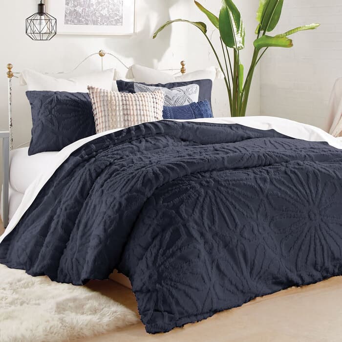 Peri Home Chenille Medallion Indigo large