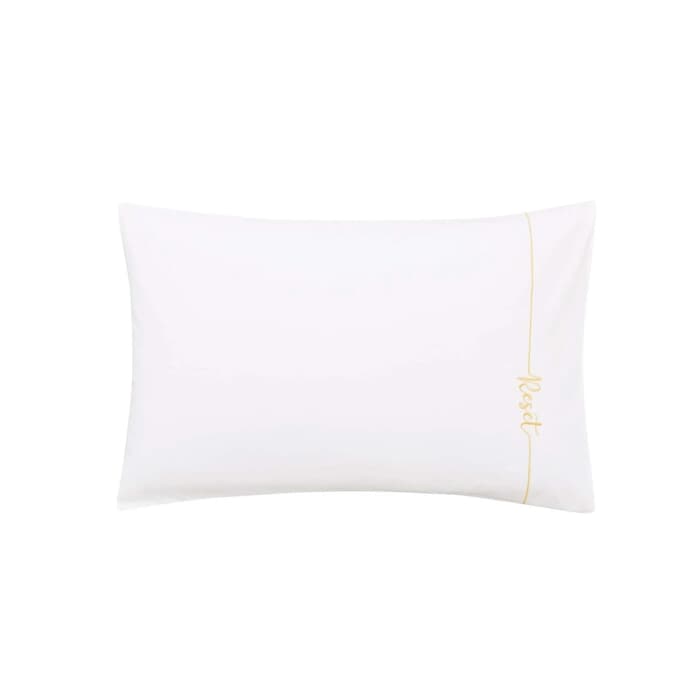 Katie Piper Reset Affirmation Pillowcase Yellow large