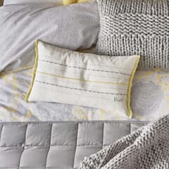Reset Rectangular Cushion Yellow/Silver