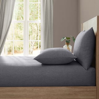 Plain Linen Charcoal