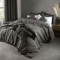 Plain Linen Charcoal