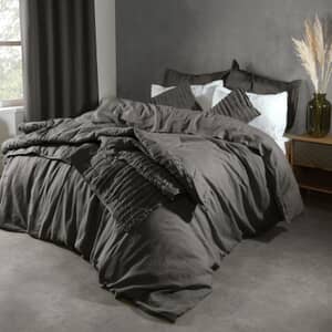 Plain Linen Charcoal