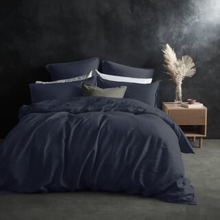 Plain Linen Navy