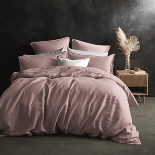 Plain Linen Mellow Pink
