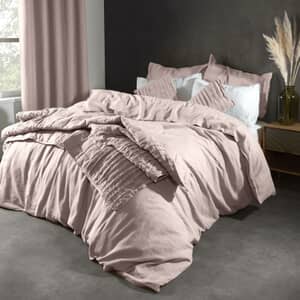 Plain Linen Mellow Pink