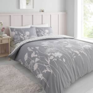 Meadowsweet Floral Pink and Grey