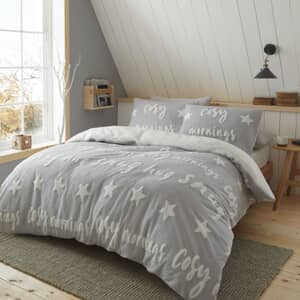 Cosy Up Tufted Fleece Grey