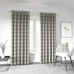 Harriet Grape/Linen Curtains