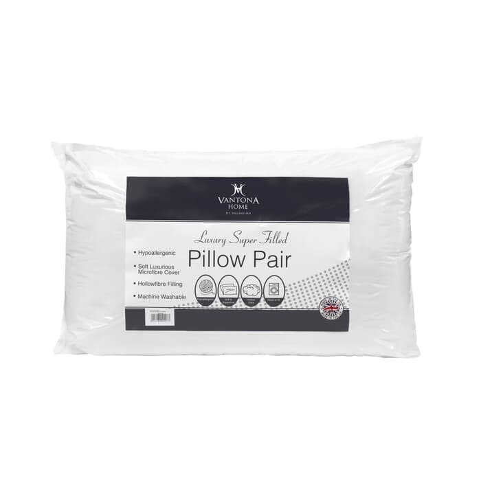 Vantona Luxury Super Filled Pillow Pair large